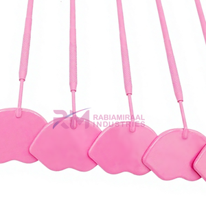 Miroir d'inspection pour extensions de cils en forme de lèvres, couleur rose poudré, revêtement par poudrage, outil personnalisé pour l'inspection des cils - Product Image 5