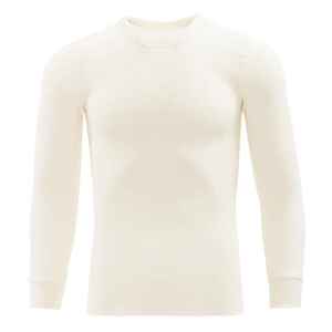 Camiseta Térmica de Manga Larga para Hombre, de Algodón, Tejido Waffle, Capa Base de Invierno, Retención de Calor, Ropa Interior, OEM ODM - Product Image 1