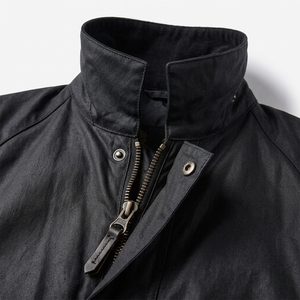 Breathable Wax Cotton Casual Jacket SUQAINA FASHION GARMENTS Men's Winter Jacket Turn-down Collar <b>Covered</b> <b>Button</b> Closure Water - Product Image 6