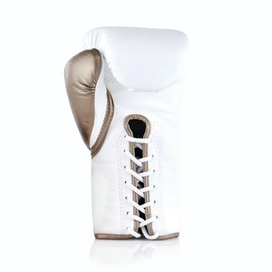 Gants de boxe professionnels en cuir sur mesure - Légers et respirants, fermeture à lacets, gants d'entraînement MMA/Kickboxing - Product Image 2