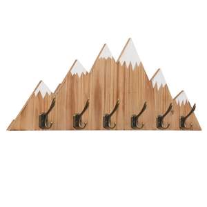 Porte-clés en bois artisanal écologique, décoration de style de vie durable, organisateur mural pour courrier et clés - Product Image 5