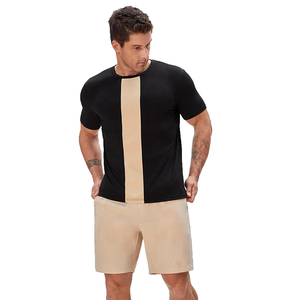 Men Plus Size Short Sleeve T-Shirt Shorts <b>Sets</b> Two-Piece Custom Logo Casual Summer Breathable Quick Dry - Product Image 4