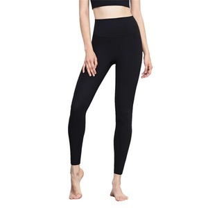 Pantalones de Yoga Ligeros de Cintura Alta para Mujer, Leggings Deportivos con Efecto Push-Up, Ropa Deportiva para Adultos, Spandex/Nailon, Color Sólido - Product Image 3
