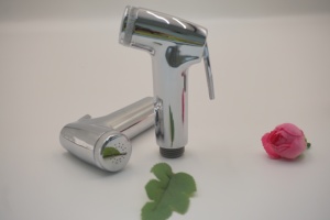 Rociador de bidé Shattaf de níquel, cromo y plata, cuerpo de ABS, tipo sin desviador, moderno, para baño, fácil instalación, montado en la pared - Product Image 6