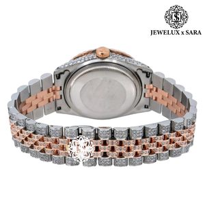 Luxury <b>Arabic</b> Dial Moissanite Diamond Hip Hop <b>Watch</b> Full Bling Stainless Steel Wristwatch for Men Available for Affordable Price - Product Image 2
