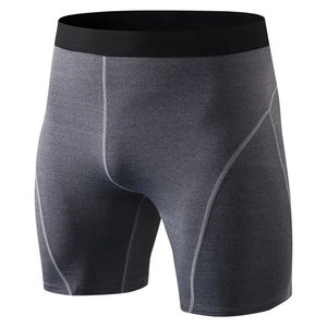 <b>Mens</b> Sports <b>Compression</b> <b>Shorts</b> Custom Logo Solid Mid Flexible Gym Training <b>Shorts</b> for Weightlifting Running Activewear - Product Image 4