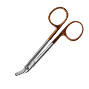 Ciseaux dentaires professionnels en acier inoxydable de qualité supérieure, type Mayo, droits et courbés, à commande manuelle, certifiés CE, avec poignée ergonomique - Product Image 1