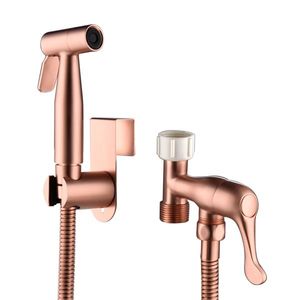 Spruzzatore Bidet Portatile in Acciaio Inossidabile, Kit Spruzzatore per Bagno Facile da Installare con Tubo di Attacco per WC e Panni - Product Image 1