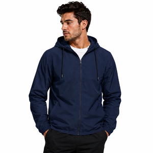 Veste coupe-vent imperméable unisexe à capuche avec logo frontal, style personnalisé, fermeture éclair, pour homme, randonnée en montagne, ski, pluie, par tous les temps - Product Image 2