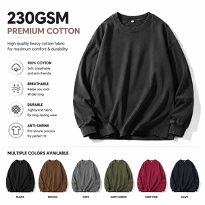 T-shirt décontracté surdimensionné en molleton de coton écologique 120 grammes pour homme, épaules tombantes, haute qualité, vente en gros, personnalisable avec design frontal - Product Image 2