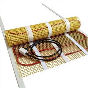 Tapis chauffant électrique pour sol en béton/carrelage, double cœur, câble de 0,5 m, diamètre 4-5,0 mm, matériau PVC résistant à l'eau, garantie 1 an, pour hôtel - Product Image 1