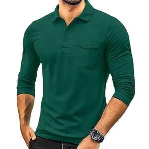 Camisetas Polo de Manga Larga OEM de Alta Calidad, Camisetas Polo Personalizadas para Hombre con Logotipo Impreso, Ropa para Hombre - Product Image 1