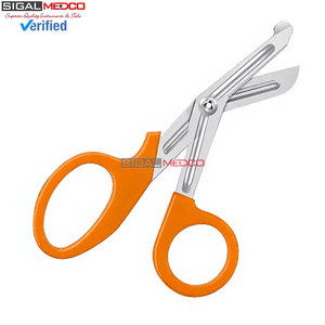 Ciseaux de traumatologie pour infirmières, 5,5 pouces, orange, en acier inoxydable de qualité allemande, pour premiers secours, bandages, urgences médicales, utilisation chirurgicale - Product Image 2