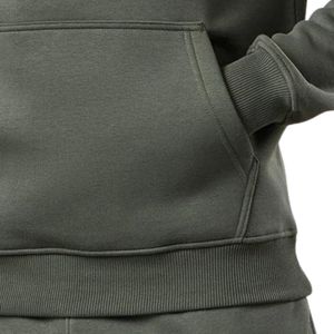 Sweat à capuche décontracté en molleton vert olive pour homme, à manches longues, idéal pour le sport et l'hiver - Product Image 6