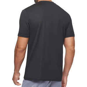 T-shirts pour hommes à col en V, manches courtes, couleur unie, coupe classique, style décontracté, en turquoise, marine, gris, rouge, noir, personnalisables en plus de plusieurs couleurs - Product Image 3