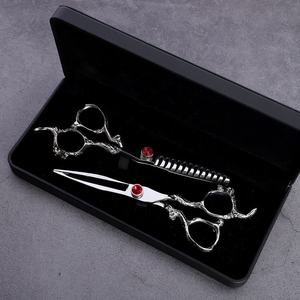 Ciseaux de coiffure 6'' en acier inoxydable JP, ensemble de ciseaux de barbier professionnels pour la coupe de cheveux, avec sac inclus - Product Image 6