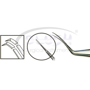 Cross Action Capsulorhexis Forceps Curved Ophthalmic Cataract Surgery Capsulotomy <b>Instrument</b> By Blush <b>Surgical</b> - Product Image 6