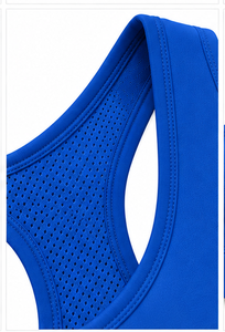 Soutien-gorge de sport sans couture pour femme, respirant, extensible dans quatre directions, pour yoga, gym, fitness, course à pied, crop top, avec logo, faible MOQ, maintien moyen - Product Image 6