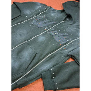 Sudaderas con Pedrería para Hombre, Hechas con el Mejor Material, de Color Sólido, Ligeras - Product Image 3