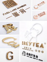 Lettres néon LED personnalisables en acrylique, plaqué or, étanches IP65, couleur personnalisée pour la publicité et la décoration des entreprises