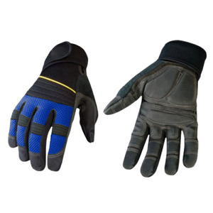 Gants de travail mécaniciens haute performance en cuir synthétique renforcé avec latex Amara, résistants à la chaleur pour la sécurité industrielle - Product Image 4