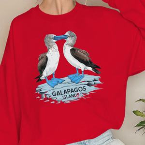 Galápagos Blue Footed piqueros ilustración sudaderas de mujer - Product Image 4