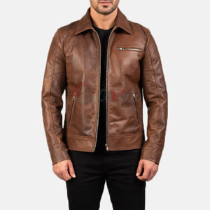 Premium Men <b>Leather</b> <b>Jacket</b> With Modern Street Fashion Style For Casual <b>Winter</b> <b>Jacket</b> Comfort Wear - Product Image 5