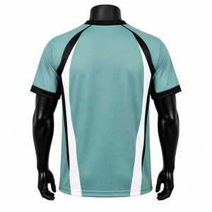 เสื้อฟุตบอลผู้ชายรุ่นใหม่แบบสั่งทำพิเศษ ผ้าโพลีเอสเตอร์ 100% ระบายอากาศได้ดี ยืดหยุ่น พิมพ์ลายด้านหน้า ทรงปกติ - Product Image 4