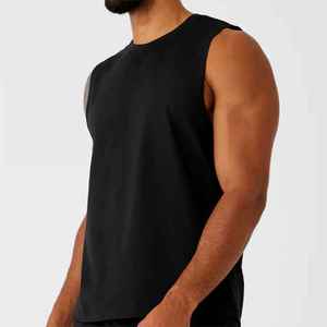 High Quality Men's Cotton Sleeveless Tank Top Casual <b>Athletic</b> Muscle T-Shirt Breathable Solid Summer Workouts Gym - Product Image 3