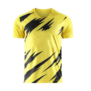 Maillot d'entraînement de football personnalisé, été, respirant, séchage rapide, antibactérien, polyester, sublimation 3D, broderie nom, numéro, club - Product Image 2