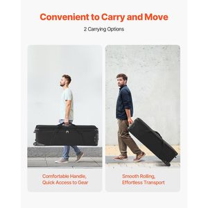 กระเป๋าใส่กล้องแบบมีล้อพร้อมล้อลาก ขนาด 51.57 x 14.37 x 14.96 / 131 x 36.5 x 38 ซม. - Product Image 3