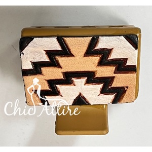 Nouvelle pince à cheveux tendance en cuir véritable, petite pince à griffes faite à la main, accessoire de mode western pour filles, vente en gros d'usine - Product Image 1