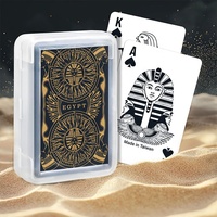 Cartes à Jouer Souvenirs Égyptiens - Cartes Durables à Finition Lisse avec Revêtement à Base d'Eau, Conception Personnalisée pour Usage Familial