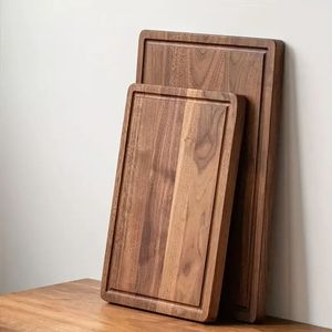 Planche à découper en bois moderne pour cuisine, avec poignée pour une découpe et un service faciles - Product Image 6
