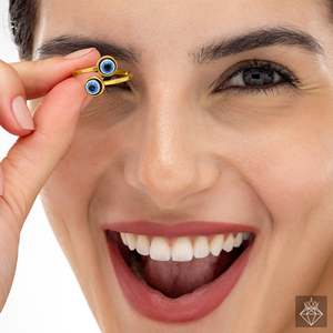 PRAO <b>Openable</b> Evil Eye Fashion <b>Ring</b> Anti-Tarnish with Durable Finish - Product Image 5