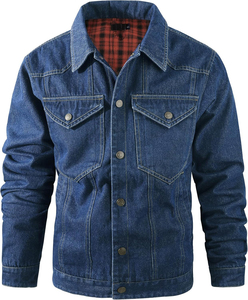 Chaqueta vaquera unisex de moda, informal, de tela suave y cómoda para hombre, disponible a bajo precio. - Product Image 1