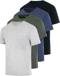 Camiseta de Hombre al por Mayor OEM con Logotipo Personalizado, 100% Algodón, 180g, Talla Grande, Corte Ajustado, Sólida, Transpirable y de Secado Rápido - Product Image 5