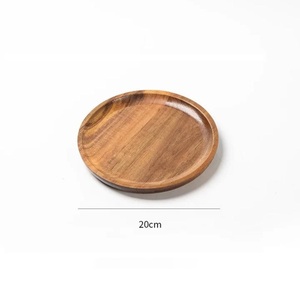 Plateau de service en bois artisanal de taille moyenne, motif paysager, mobile, pour baptême, anniversaire, traiteur, décoration moderne. - Product Image 3