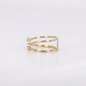 แหวนทองคำขาวประดับเพชรแล็บโกรว์แบบเปิด - Product Image 3