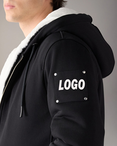 เสื้อฮู้ดดี้ฤดูหนาวแบบหนาพิเศษ ผ้าพรีเมียม GSM ทรงปกติ สั่งพิมพ์ลายปักได้ ป้ายแบรนด์สองชั้น - Product Image 5