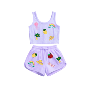 ชุดเซ็ตเสื้อผ้าฝ้ายทรงตรงยาวคลุมเข่าสำหรับผู้หญิง ขายส่ง ชุดเดรสปาร์ตี้ปักลายดอกไม้  แบบสองชิ้น เป็นมิตรกับสิ่งแวดล้อม สำหรับฤดูใบไม้ผลิและฤดูร้อน - Product Image 5