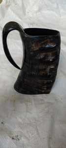 Taza de Cuerno de Búfalo Pulida a Mano de Primera Calidad, Ecológica, Reutilizable, para Café, Té, Cerveza, Estilo Animal Moderno, Decoración del Hogar - Product Image 2