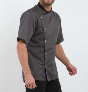 Chemise de travail unisexe de haute qualité pour cuisinier, hôtel, restaurant, cantine, pâtisserie, café, costume de cuisine, service alimentaire, uniforme de chef - Product Image 1