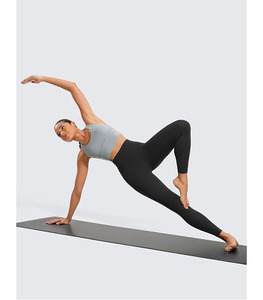 Leggings de sport décontractés pour femmes de haute qualité, sans couture, taille élastique, séchage rapide, tissu respirant, logo personnalisé, couleur personnalisée - Product Image 3
