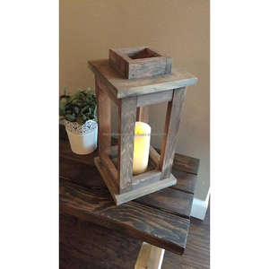 เชิงเทียนแบบพกพาที่วางเทียนไม้ธรรมชาติปรับแต่งได้สำหรับงานเลี้ยงวันเกิดของตกแต่งคริสต์มาส - Product Image 6