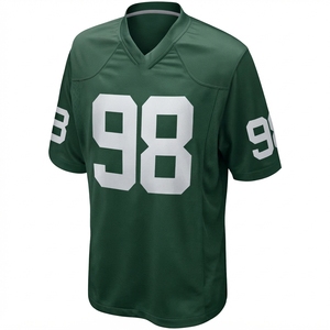 Man Women American Football Jersey Breathable Quick Dry Short <b>Black</b> <b>White</b> <b>Stripe</b> V-Neck Mesh Training Shirt Gridiron Teamwear - Product Image 3