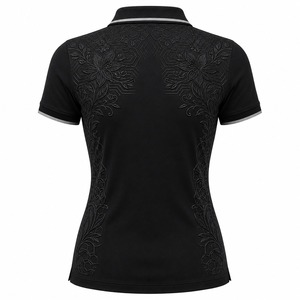 Nouveau modèle 2026 – Polo décontracté pour femme de haute qualité, personnalisé, à manches courtes, imprimé tendance avec logo - Product Image 2