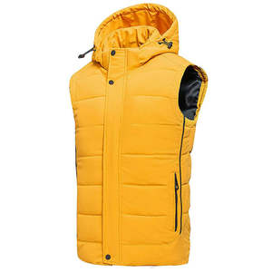 Chaqueta de Plumón sin Mangas con Capucha para Hombre, Transpirable, Estilo Urbano, de Invierno, Marca Privada, Fabricante de Ropa Personalizada - Product Image 2