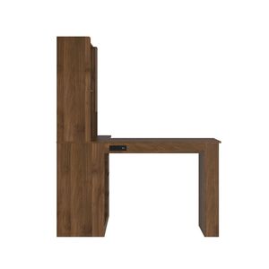 Modern LED Light L-Shaped Desk with Charger Drawers Bookshelf for Home <b>Office</b> <b>Computer</b> Desk by 'L Shaped St' - Product Image 6