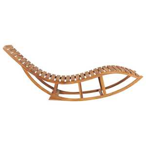 Chaise longue moderne en teck avec coussin, chaise de relaxation d'extérieur, mobilier de patio pour bord de piscine - Product Image 3